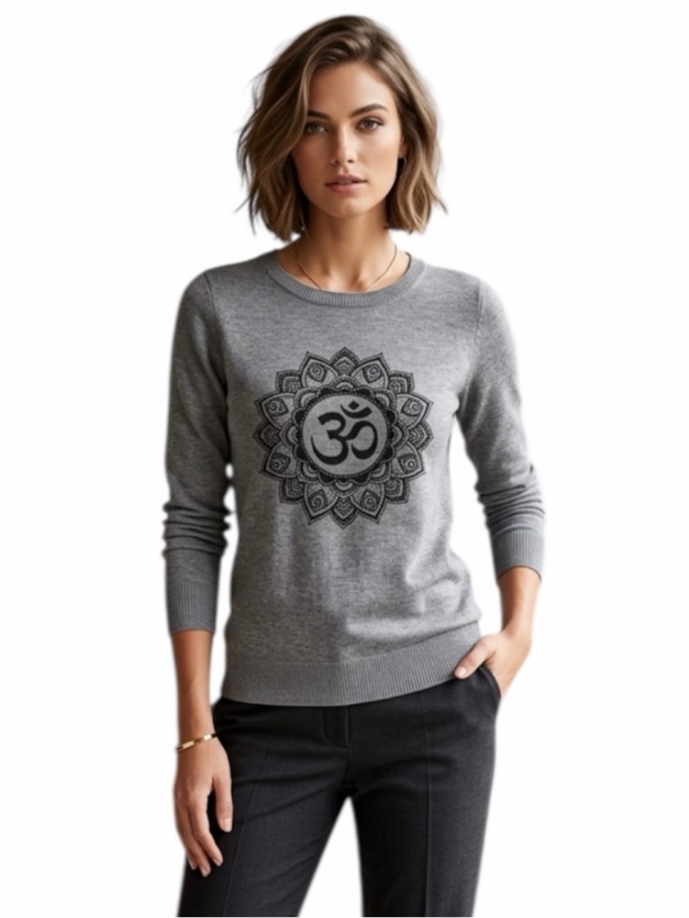 Anthropologie ($170) Chaser Om Mandala Cashmere Blend Sweater - PTP 20